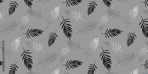 Creative conceptual images of abstract tree leaves, textures in a minimalistic style. Modern design templates for holidays, advertising, brand, bed linen. Ornament, seamless pattern, texture.