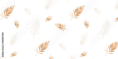 Creative conceptual images of abstract tree leaves, textures in a minimalistic style. Modern design templates for holidays, advertising, brand, bed linen. Ornament, seamless pattern, texture.