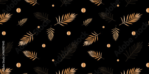 Creative conceptual images of abstract tree leaves, textures in a minimalistic style. Modern design templates for holidays, advertising, brand, bed linen. Ornament, seamless pattern, texture.