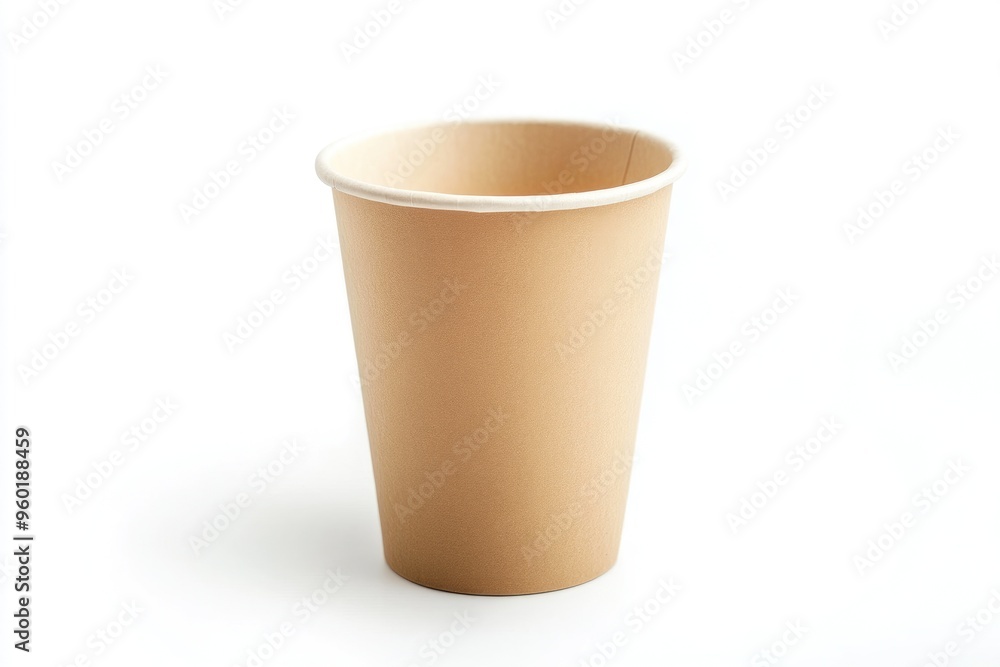 White Background Recyclable Paper Takeaway Cup White Background Recyclable Paper Takeaway Cup