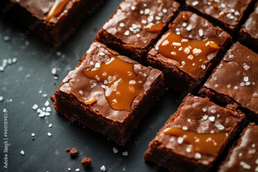 Gooey Brownies with Caramel and Sea Salt Flakes Gooey Brownies with Caramel and Sea Salt Flakes