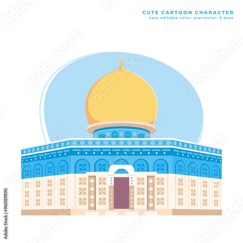 al aqsa mosque illustration design