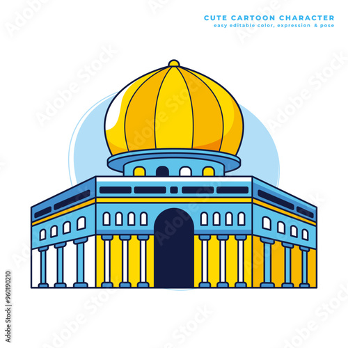 mosque al aqsa illustration design