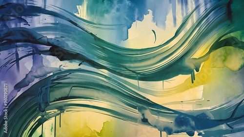 Abstract hand painted watercolor background.