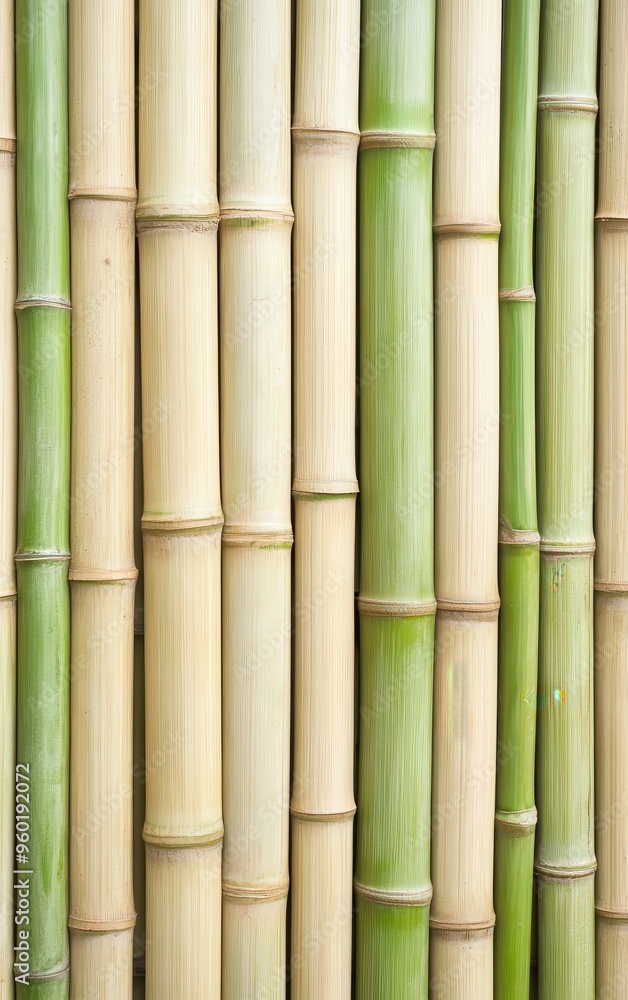 Fototapeta premium Elegant bamboo texture displaying natural lines and colors, perfect for backgrounds, designs, and eco-friendly projects.