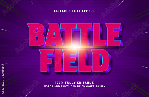 battle field editable text effect in battle and knight text style