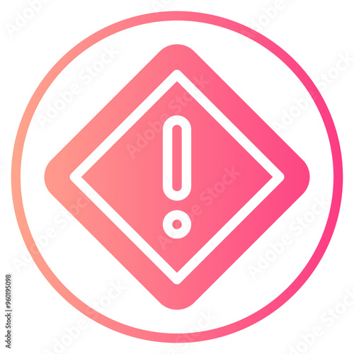 danger gradient icon