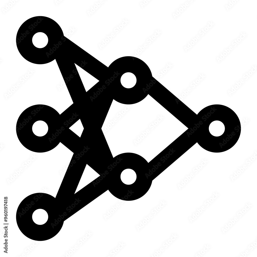 backpropagation, neural network, deep learning, algorithm, artificial intelligence outline icon