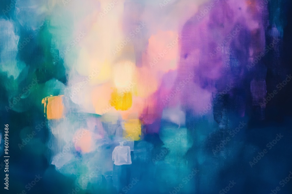 Modern abstract colorful painting with texture of paint and brush strokes Modern abstract colorful painting with texture of paint and brush strokes