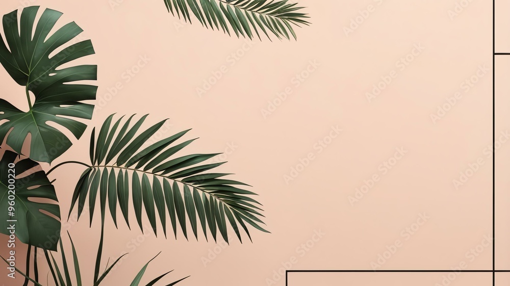geometric botanical aesthetic background geometric botanical aesthetic background