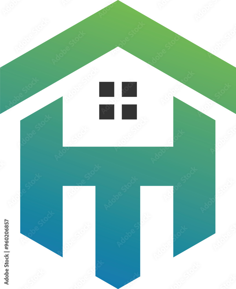 TH letter with Home Logo design TH letter with Home Logo design