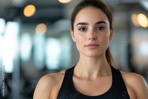 Woman doing HIIT exercises, intense indoor workout, fitness goals, determination Free Download Woman doing HIIT exercises, intense indoor workout, fitness goals, determination - GFXLoad