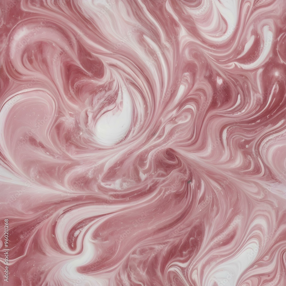 Rose quartz marble with pink and white swirls Rose quartz marble with pink and white swirls