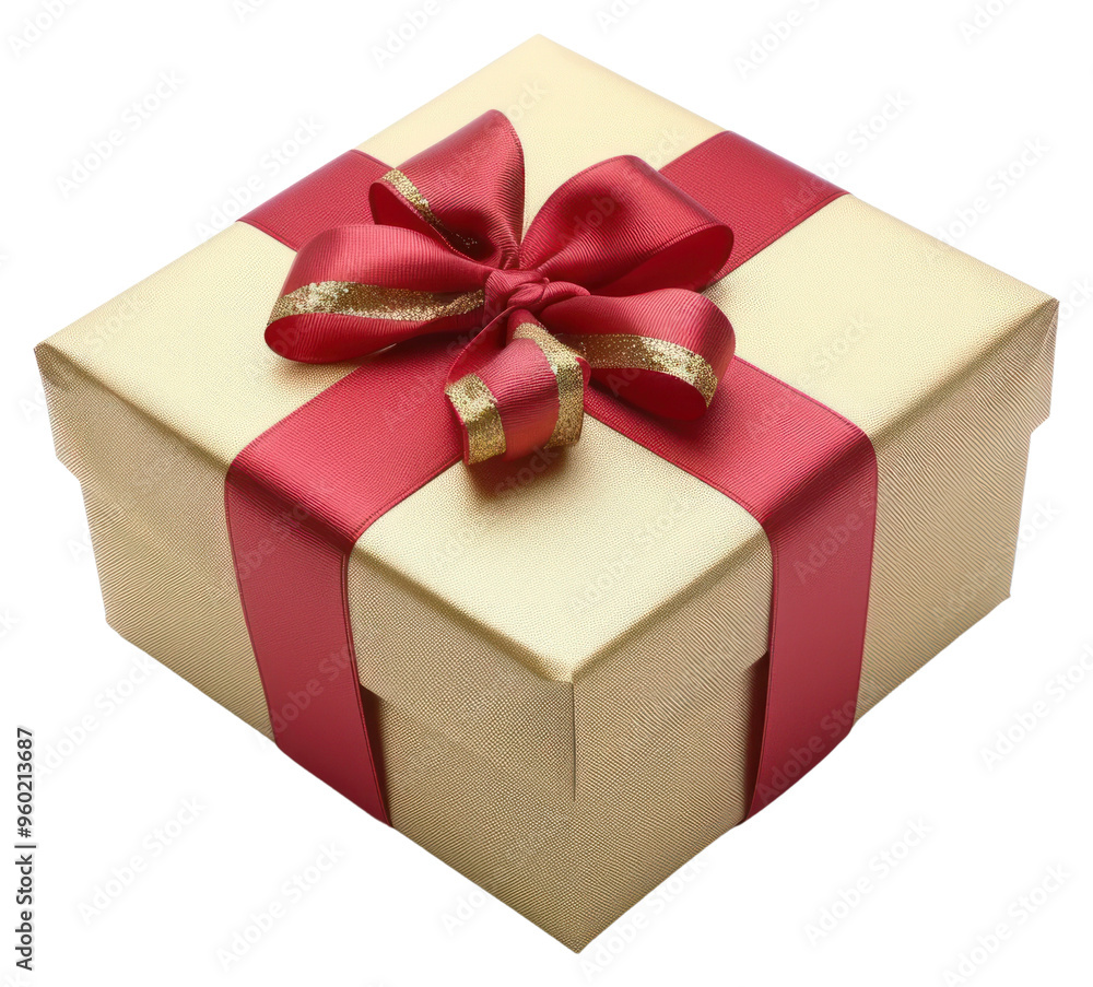 Obraz premium Elegant gift box with ribbon