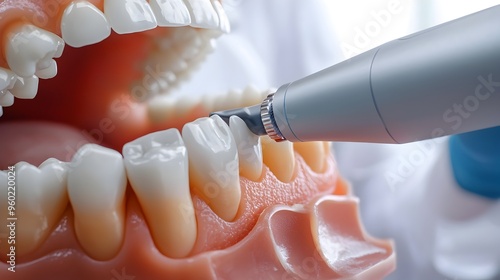 High-Tech Dental Scan Focusing on Molars and Gums for Oral Healthcare