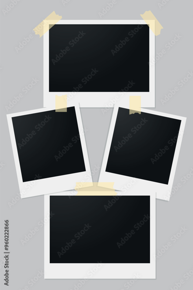 Photo Frames Collage, Polaroid, Adhesive Tape, Empty, EPS 10, Photo Frames Set, Isolated, Memories, Template, Vector Photo Frames Collage, Polaroid, Adhesive Tape, Empty, EPS 10, Photo Frames Set, Isolated, Memories, Template, Vector