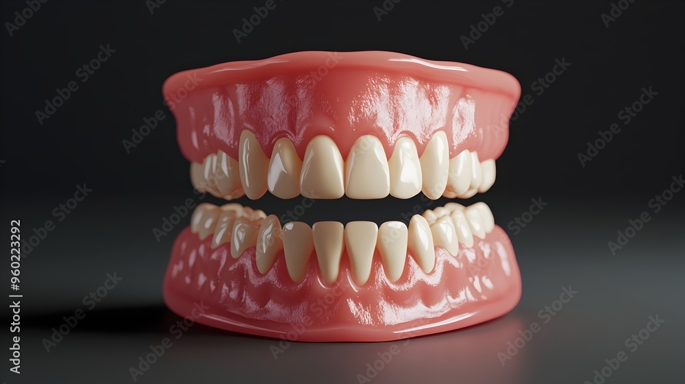 Detailed 3D Model of Complete Oral Scan with Clear Tooth and Gum Detailed 3D Model of Complete Oral Scan with Clear Tooth and Gum