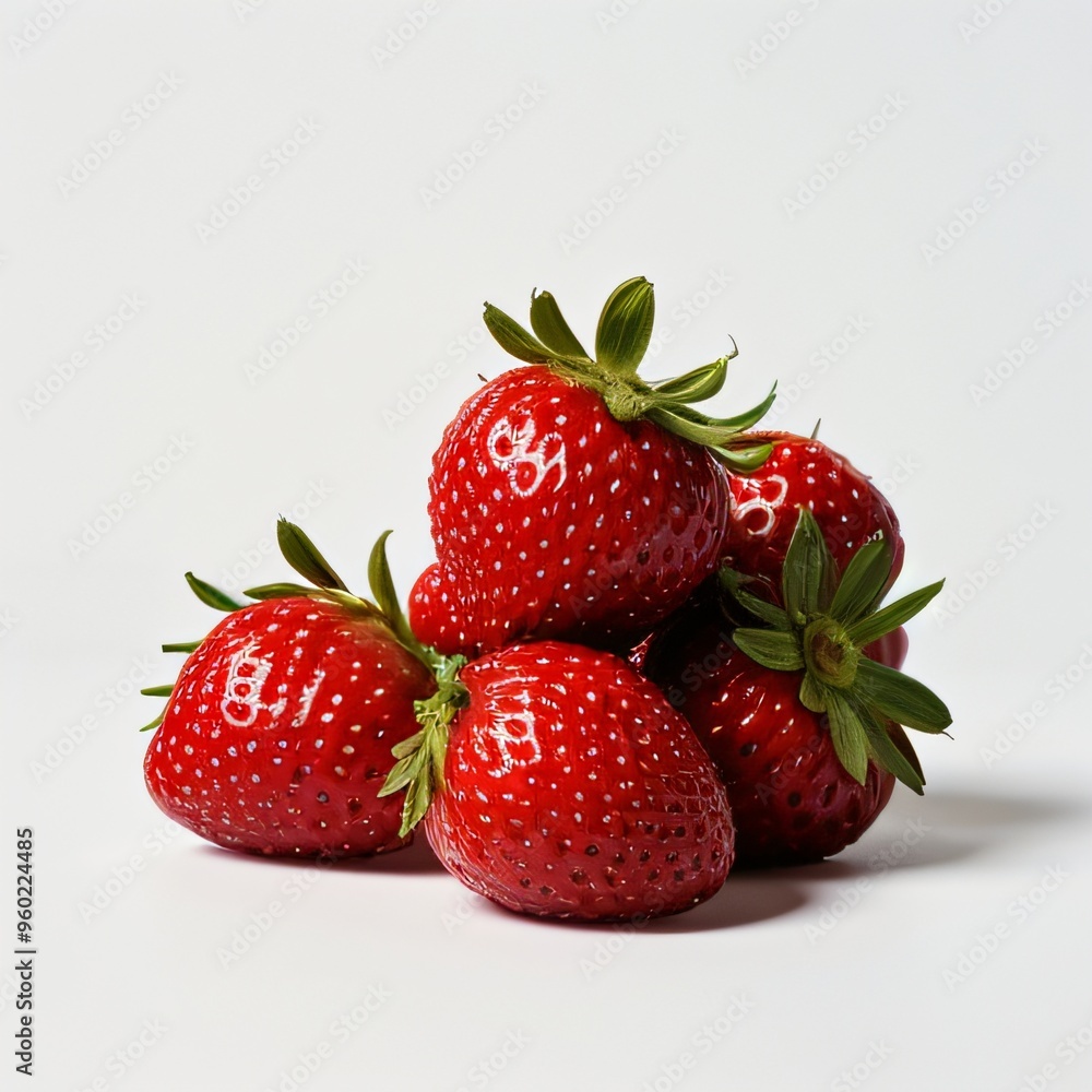 Fresh Strawberries on a white Background Fresh Strawberries on a white Background