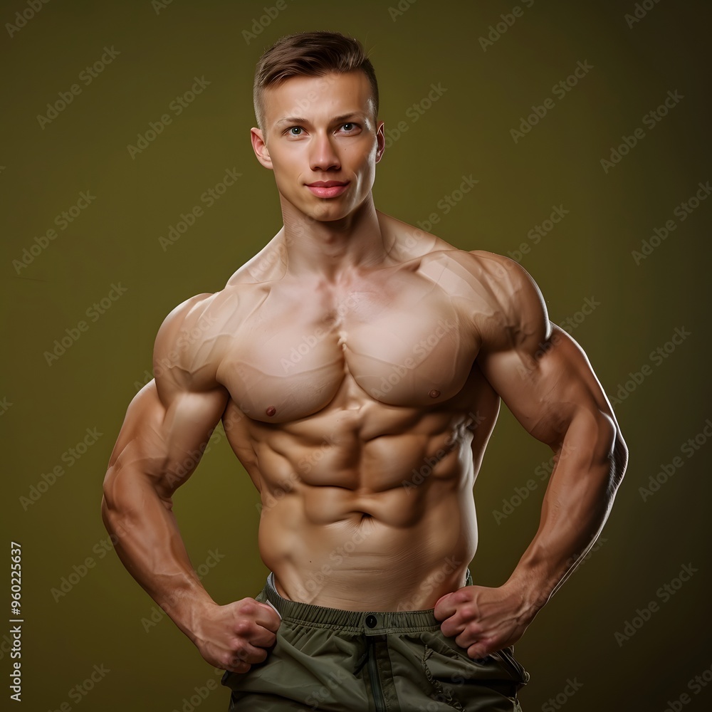 Fototapeta premium portrait of a muscular man