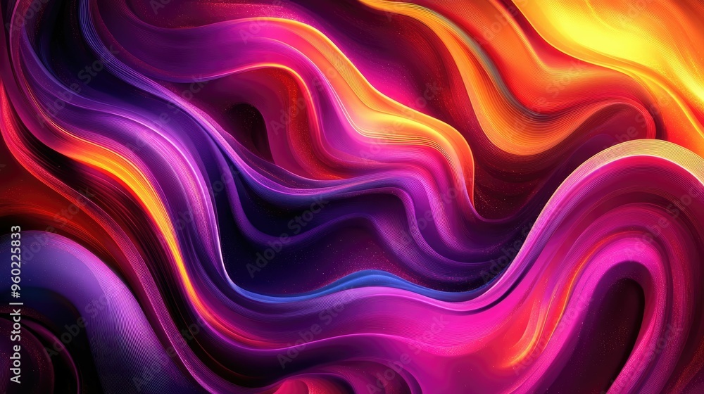 Obraz premium Abstract Colorful Waves