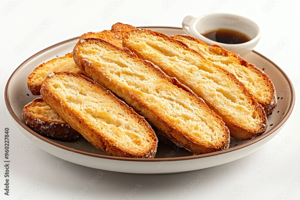 Crispy Toasted Bread Sticks with Coffee Crispy Toasted Bread Sticks with Coffee