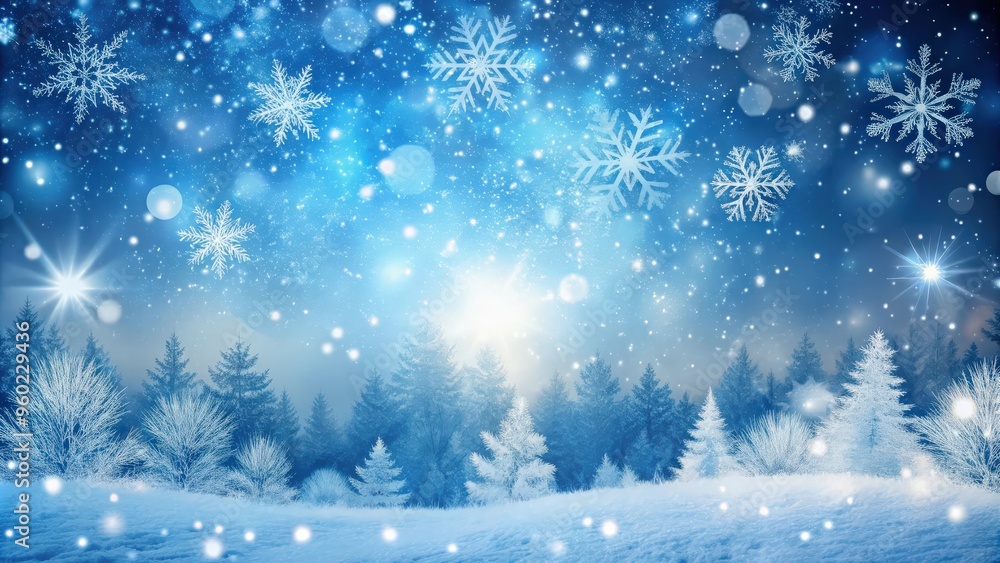 Festive winter background with falling snow, perfect for Christmas designs Festive winter background with falling snow, perfect for Christmas designs