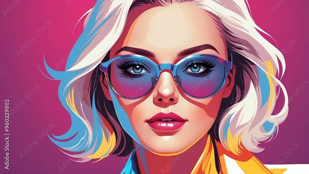 modern vector art of a confident woman background modern vector art of a confident woman background