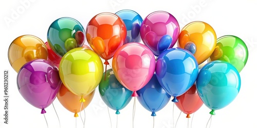 Wallpaper Mural Collection of colorful and funny balloons with comic speech bubbles and sound effects Torontodigital.ca