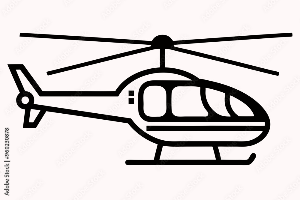 create a helicopter silhouette vector style with a background create a helicopter silhouette vector style with a background