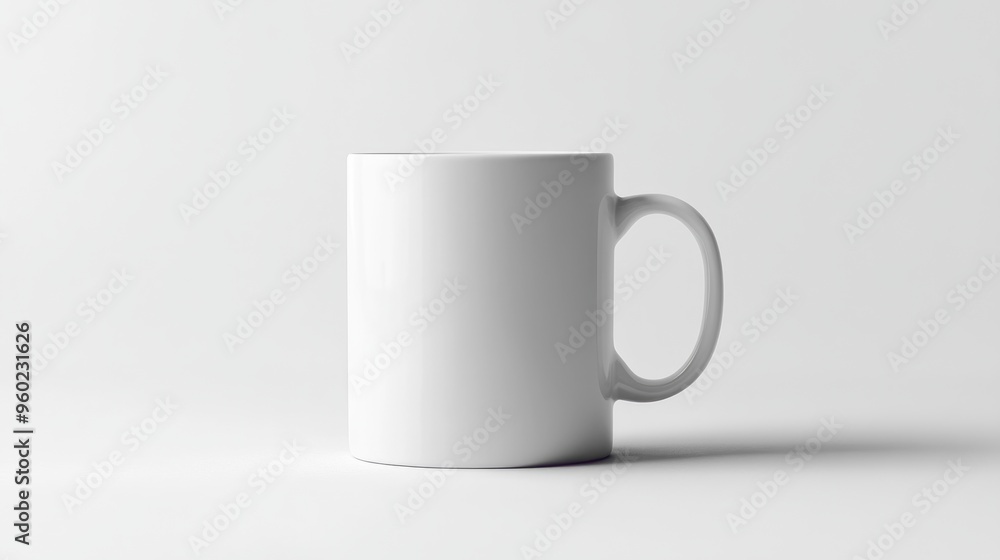 White Mug on a White Background White Mug on a White Background