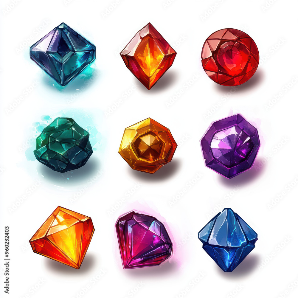 Fototapeta premium Colorful Gemstones.