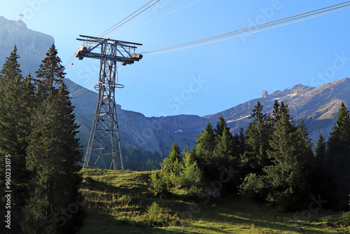 cable car in the mountains