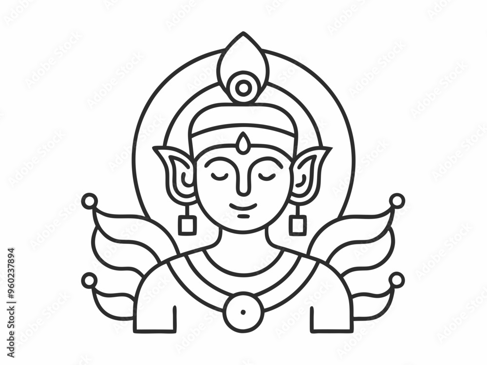 Ravana hatha Outline Icon Design illustration. Music Symbol on White background Ravana hatha Outline Icon Design illustration. Music Symbol on White background