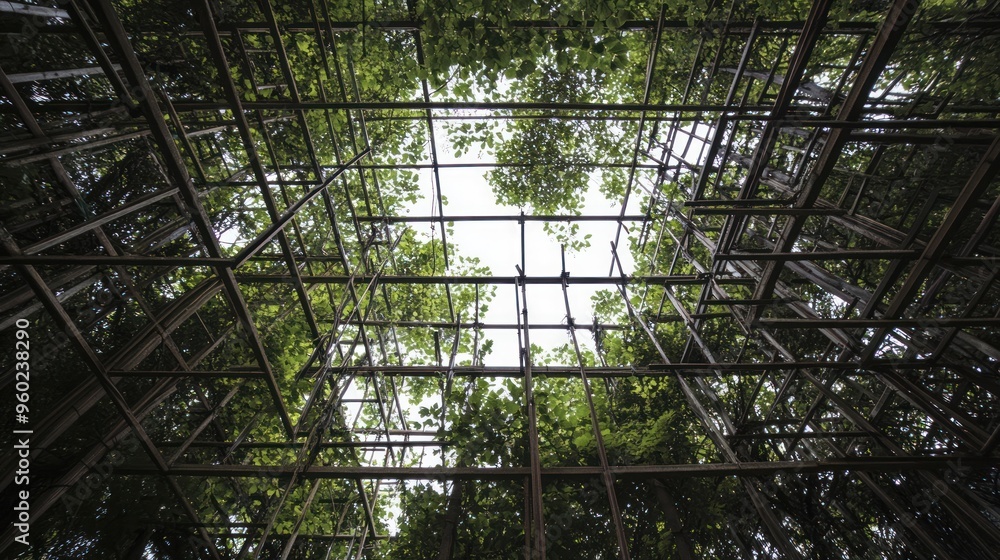 Obraz premium Abstract Structure Amidst Trees