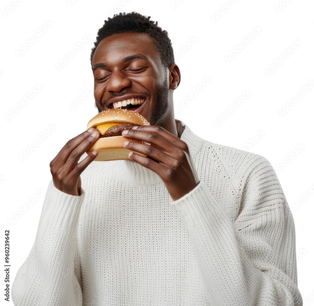 PNG Man eating hamburger person biting female. PNG Man eating hamburger person biting female.