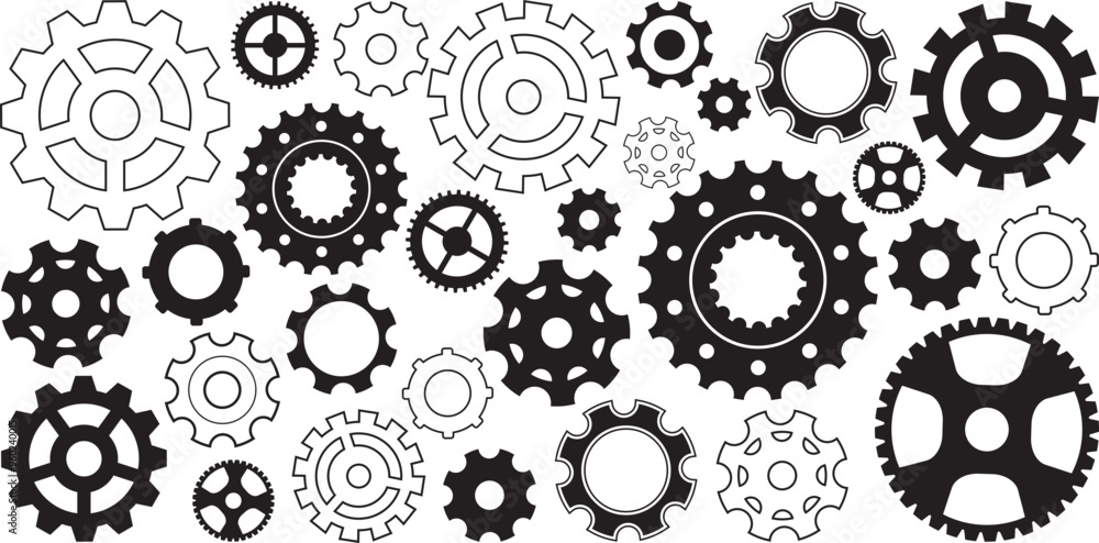 Hand drawn gear cogwheel. Doodle sketch style color gear mechanism. Concept of business idea, teamwork, progress background. Doodle cog background Hand drawn gear cogwheel. Doodle sketch style color gear mechanism. Concept of business idea, teamwork, progress background. Doodle cog background