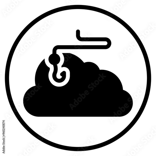 cloud glyph icon