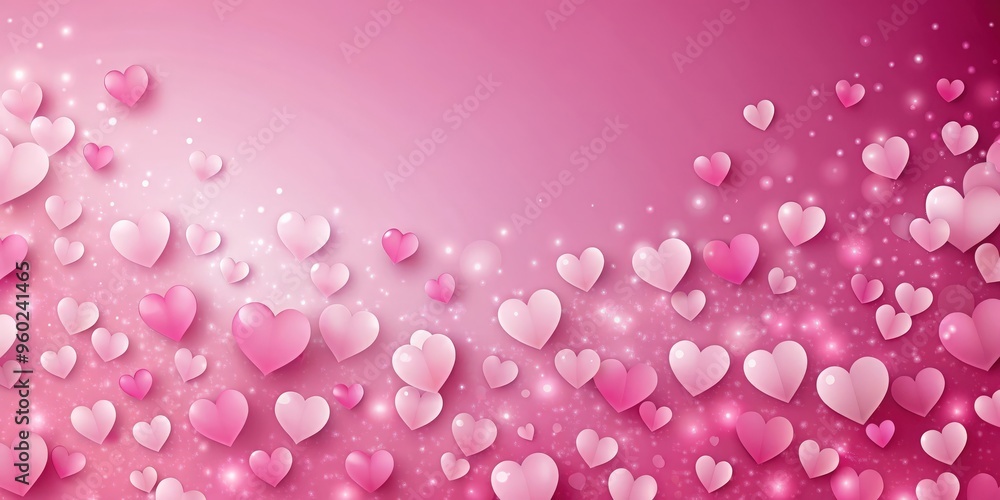Abstract pink background with scattered hearts perfect for Mother's Day, Valentine's Day, birthdays, or spring celebrations Abstract pink background with scattered hearts perfect for Mother's Day, Valentine's Day, birthdays, or spring celebrations