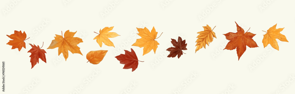 Set of watercolor autumn leaves in shades of orange, yellow, and brown. Perfect for fall themed designs, nature illustrations, and seasonal projects. Ideal for autumn patterns and backgrounds. Set of watercolor autumn leaves in shades of orange, yellow, and brown. Perfect for fall themed designs, nature illustrations, and seasonal projects. Ideal for autumn patterns and backgrounds.