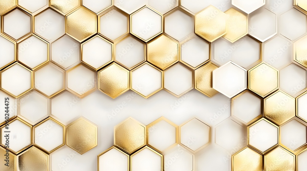 Elegant Gold Hexagonal Gradient Pattern for Technology and Corporate Designs Elegant Gold Hexagonal Gradient Pattern for Technology and Corporate Designs