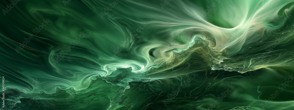 Green abstract waves dynamic flow and nature inspired design.
Green abstract waves dynamic flow and nature inspired design.