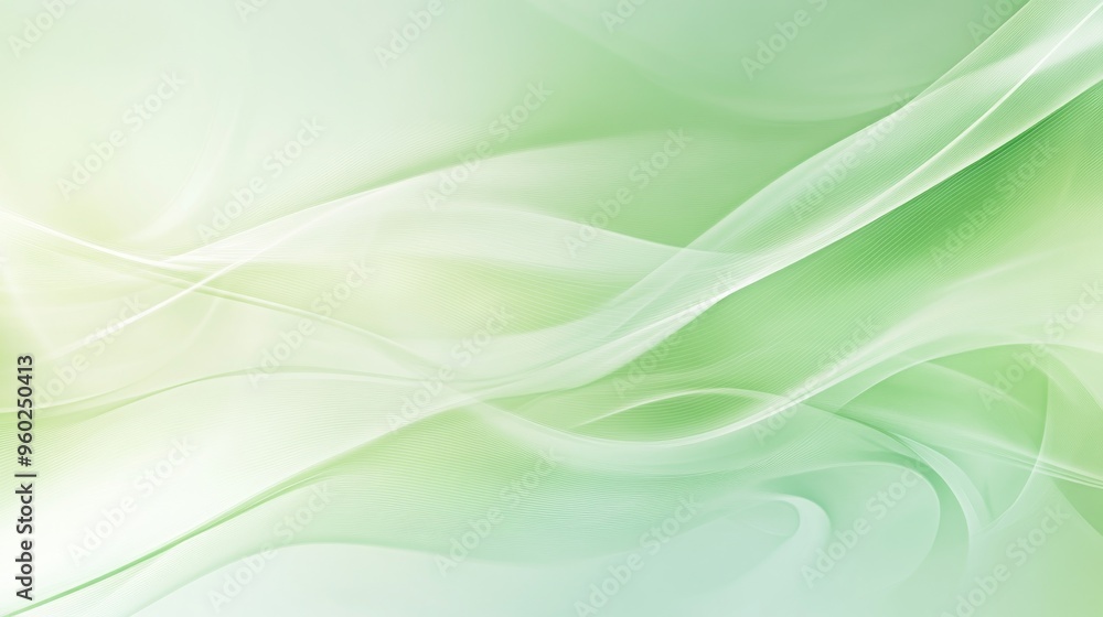 Abstract Green and White Wavy Background Abstract Green and White Wavy Background