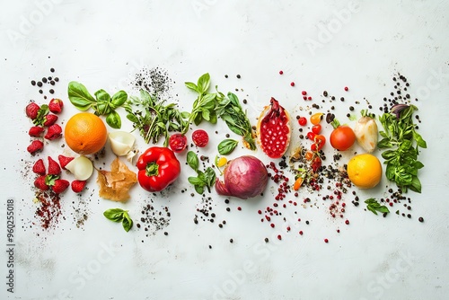 Fresh Ingredients for a Colorful Culinary Creation photo