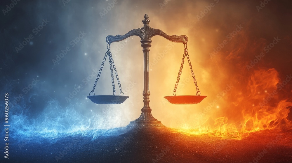 Scales of Justice in Fiery Heatwave Scales of Justice in Fiery Heatwave