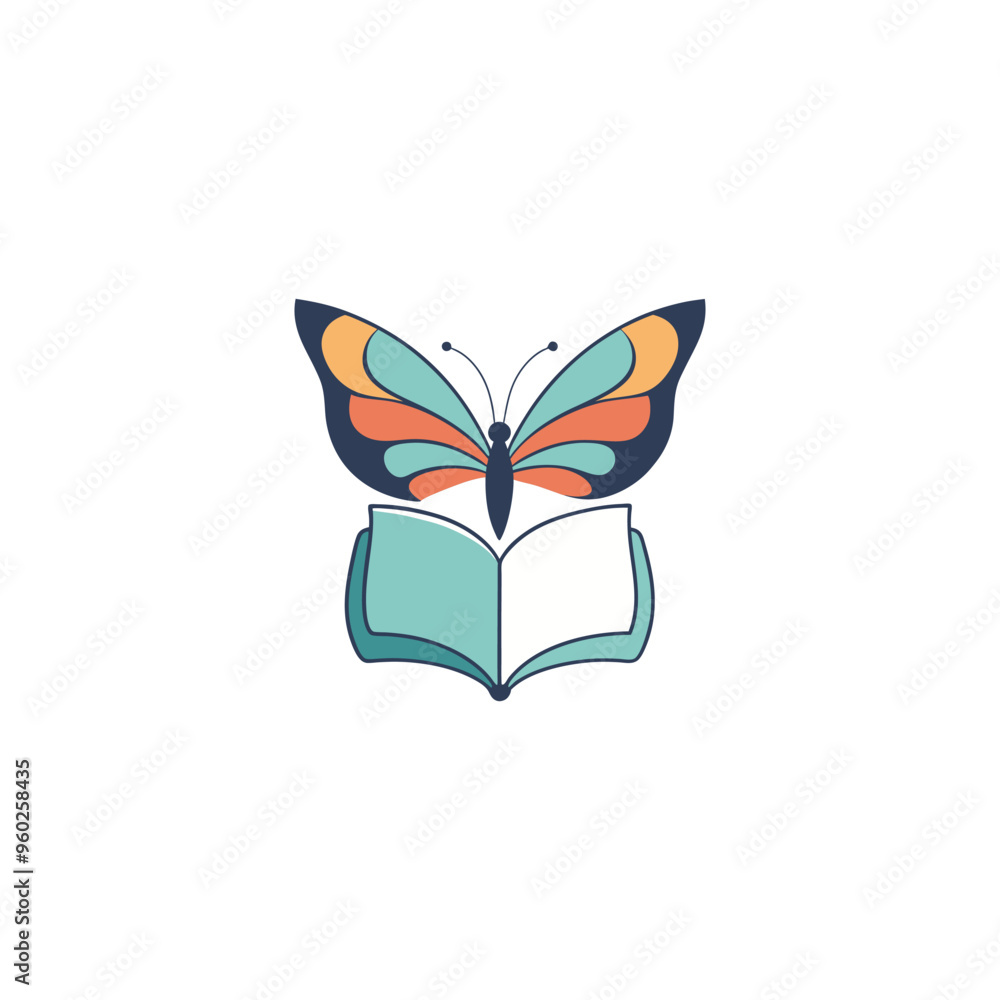 butterfly on a book butterfly on a book