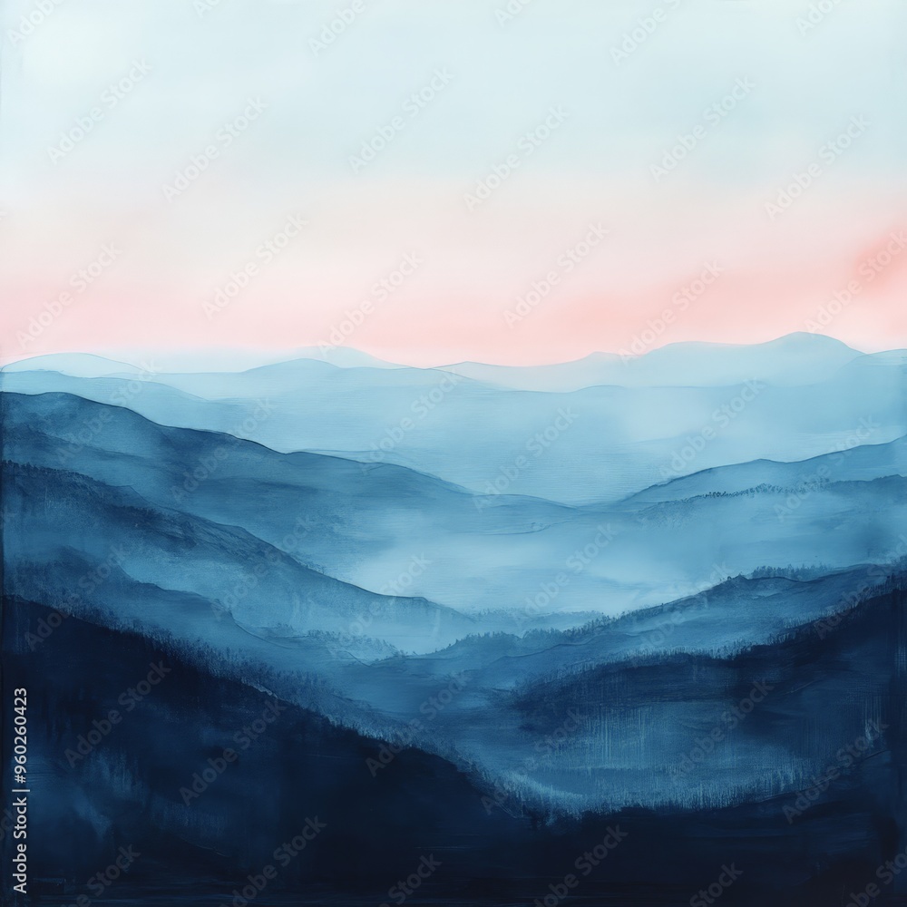 Obraz premium Soft Pastel Abstract Watercolor Background