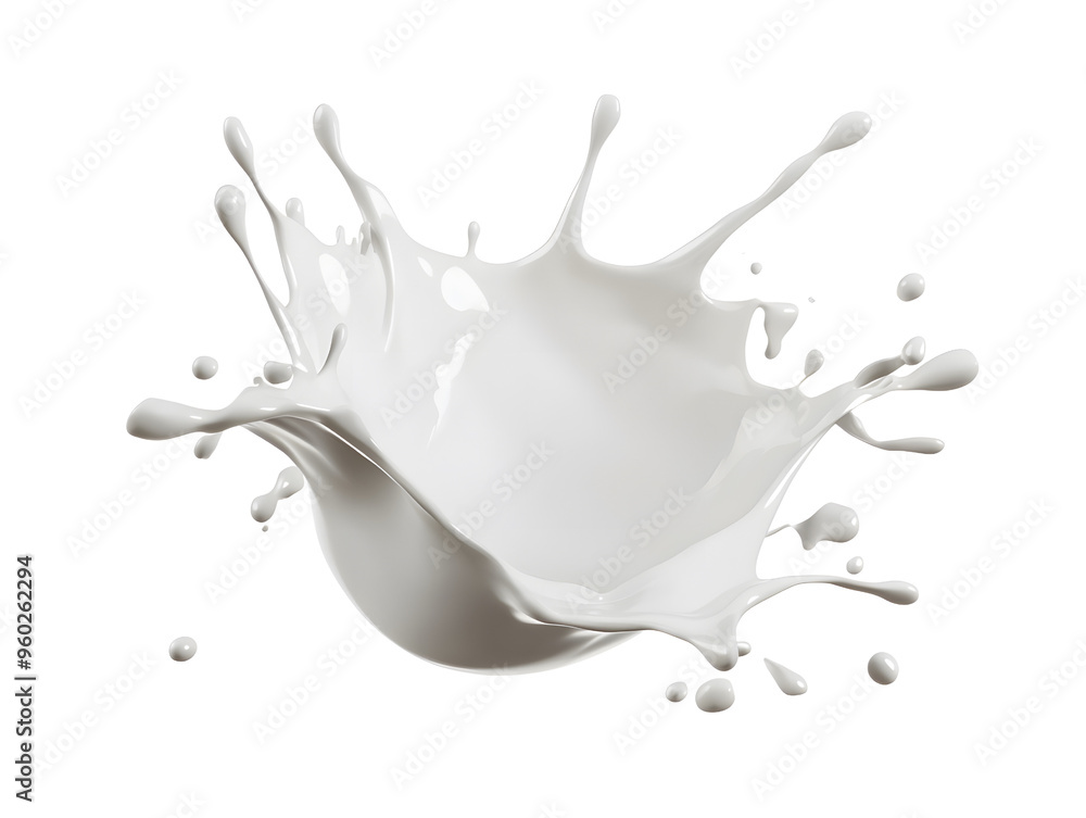 Milk splash crown isolated transparent background Milk splash crown isolated transparent background