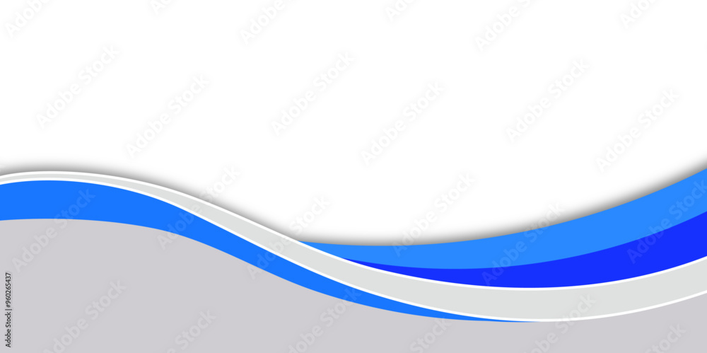 Blue and gray wave shape background. New design for your business. Blue and gray wave shape background. New design for your business.