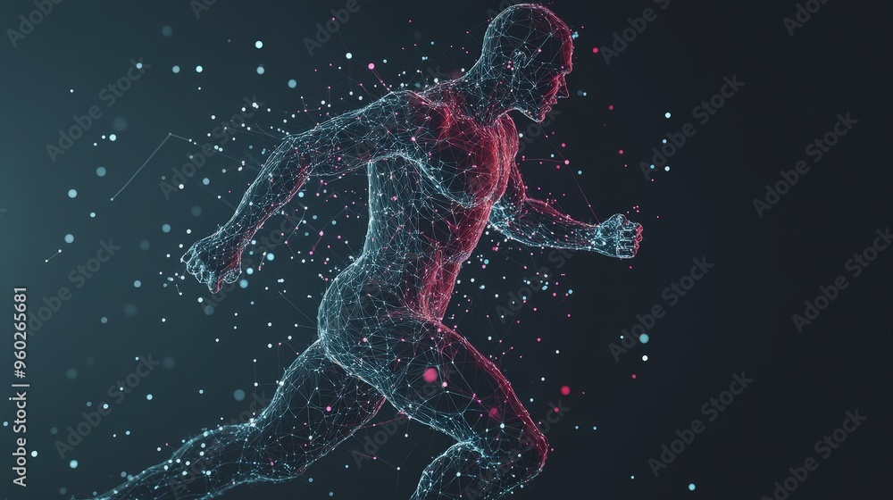 Naklejka premium Body shape and muscular development showcase through workout on blank slate background with copy space