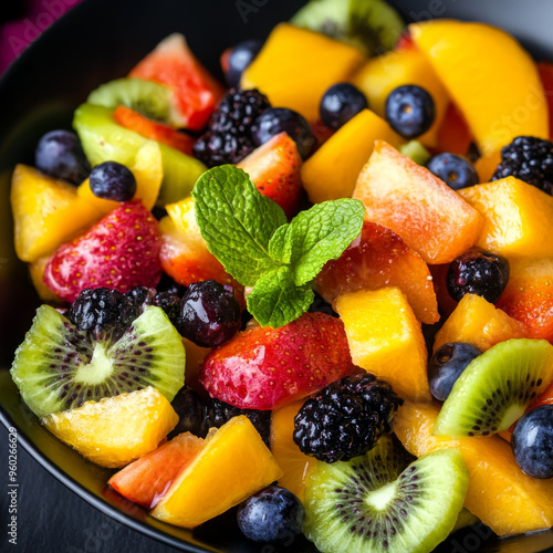 colorful photo of a fruit salad 